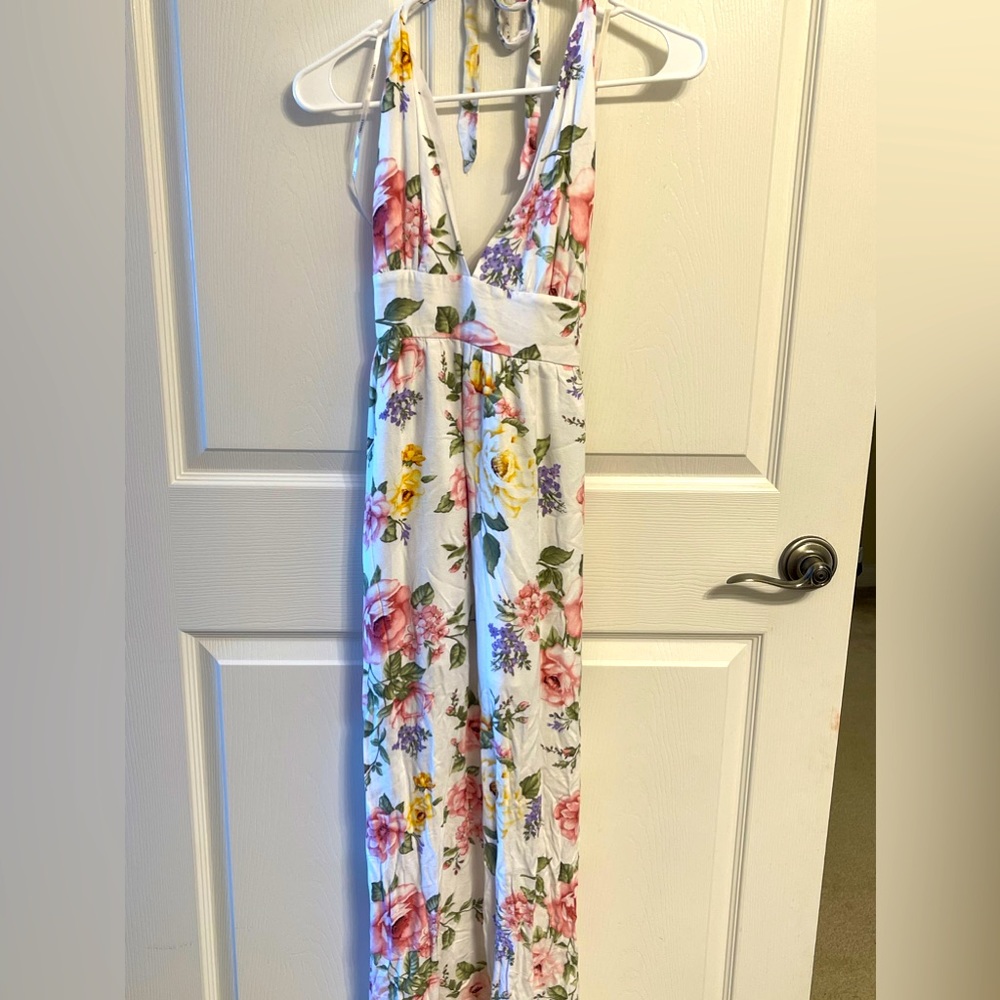 Women’s floral print maxi dress !